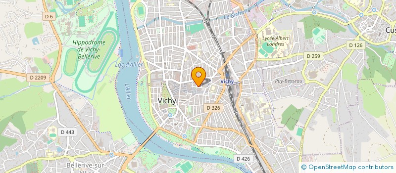 localisation de l'entreprise DES ARTISANS ET COMMERCANTS DE VICHY à VICHY