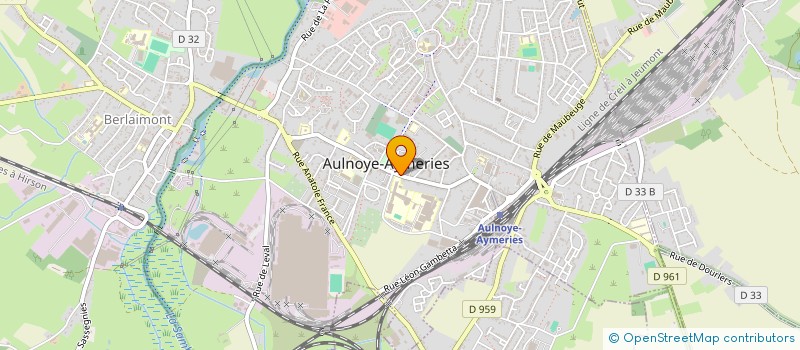 localisation de l'entreprise DES ATELIERS ET DES ARTS à AULNOYE-AYMERIES