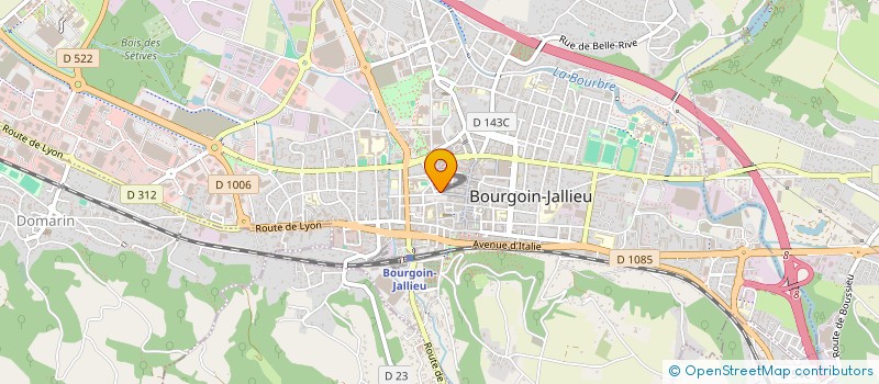 localisation de l'entreprise DES AUGUSTINS  BOURGOIN-JALLIEU