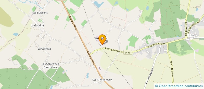 localisation de l'entreprise DES AUVELS  BILLY