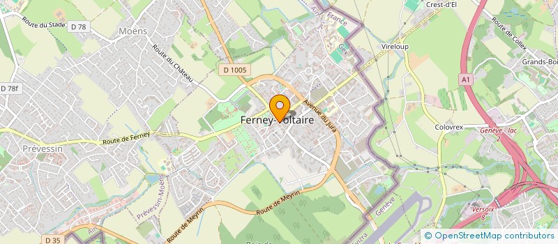 localisation de l'entreprise DES AUVIERES à FERNEY-VOLTAIRE