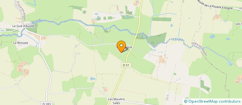 localisation de l'entreprise DES AVAILLES  VAL D'ERDRE-AUXENCE