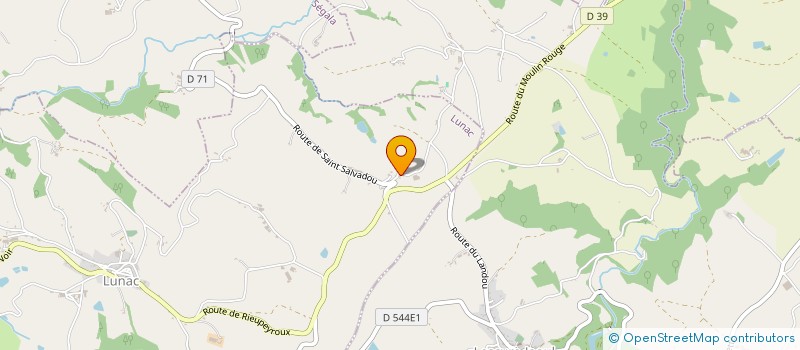 localisation de l'entreprise DES BAIES DES CHAMPS  LUNAC