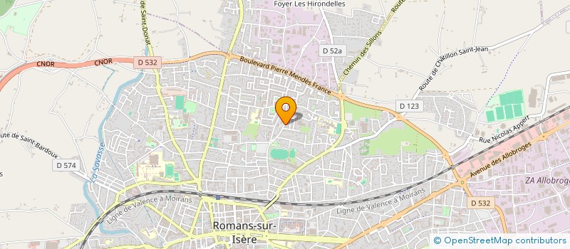localisation de l'entreprise DES BALLES TON CIRQUE à ROMANS-SUR-ISERE