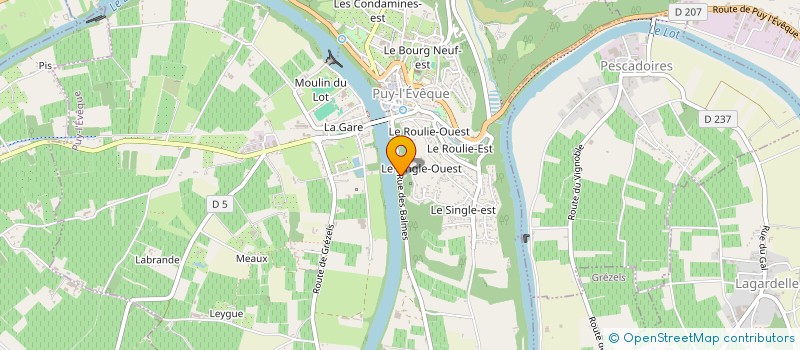 localisation de l'entreprise DES BALMES  PUY-L'EVEQUE