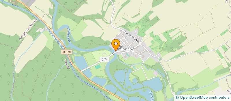 localisation de l'entreprise DES BARAQUES  TONNOY