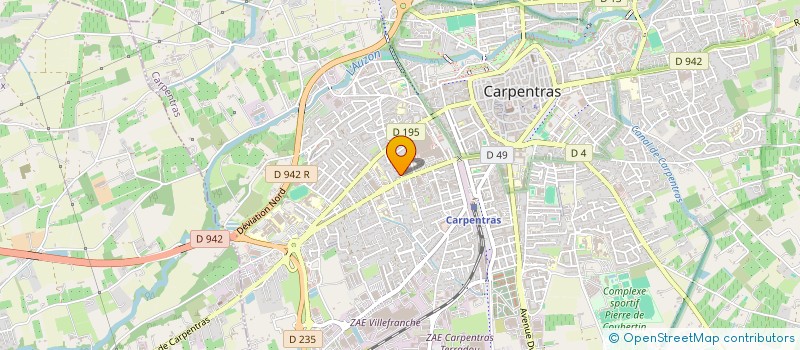 localisation de l'entreprise DES BARETTI  CARPENTRAS