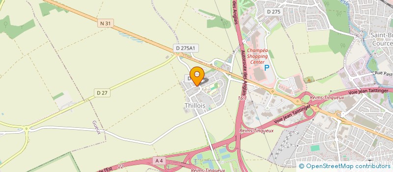 localisation de l'entreprise DES BARJOS  THILLOIS