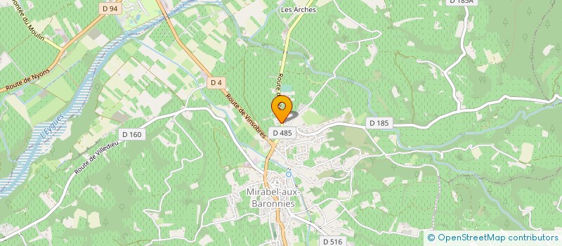 localisation de l'entreprise DES BAS POTILLIER  MIRABEL-AUX-BARONNIES