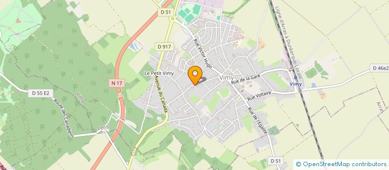 localisation de l'entreprise DES BATIMENTS ET DES HOMMES à VIMY