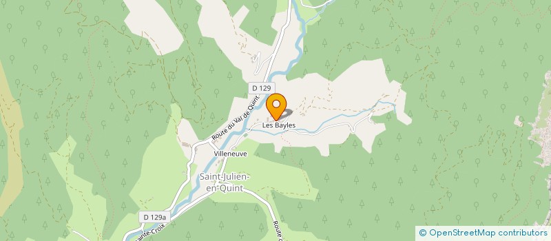 localisation de l'entreprise DES BAYLES  SAINT-JULIEN-EN-QUINT