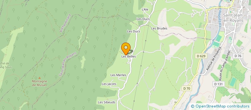 localisation de l'entreprise DES BELLES à ORIOL-EN-ROYANS