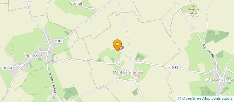 localisation de l'entreprise DES BELLES CHASSES  MONTS-EN-TERNOIS