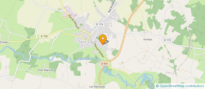 localisation de l'entreprise DES BELLES COTES à SAINT-CLAUD