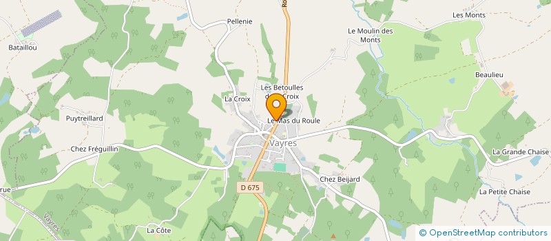 localisation de l'entreprise DES BELLES ROSES  VAYRES