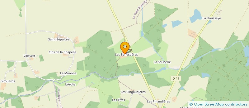 localisation de l'entreprise DES BENESTIERES  CHARNIZAY