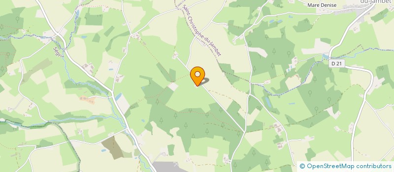 localisation de l'entreprise DES BERCONS  SEGRIE