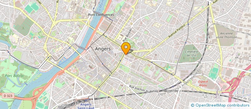 localisation de l'entreprise DES BERGES à ANGERS
