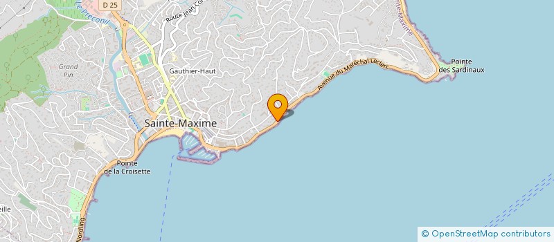 localisation de l'entreprise DES BIBOUS à SAINTE-MAXIME