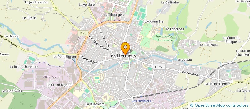 localisation de l'entreprise DES BISOUS  LES HERBIERS