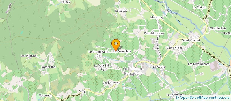 localisation de l'entreprise DES BLAINS  QUINCIE-EN-BEAUJOLAIS