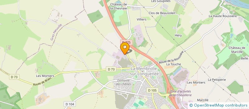 localisation de l'entreprise DES BLANCHES  LONGUENEE-EN-ANJOU