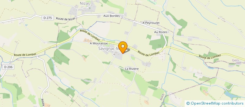 localisation de l'entreprise DES BLAZOTS  SAVIGNAC-MONA