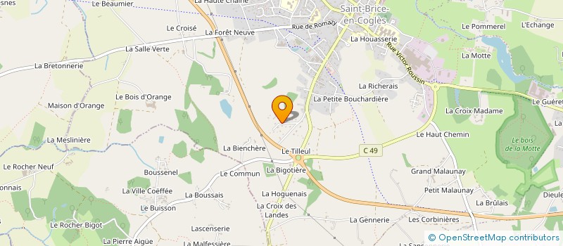 localisation de l'entreprise DES BOIS  MAEN ROCH