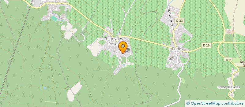 localisation de l'entreprise DES BORDS DE VESLE  CHIGNY-LES-ROSES