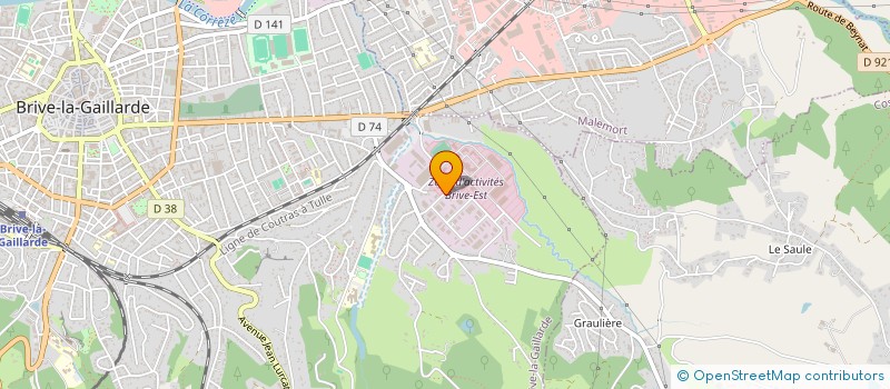 localisation de l'entreprise DES BORIES  BRIVE-LA-GAILLARDE