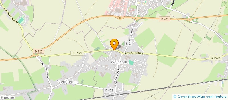 localisation de l'entreprise DES BOSQUETS  WOINCOURT