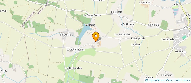 localisation de l'entreprise DES BOTTERELLES à MARSAC-SUR-DON