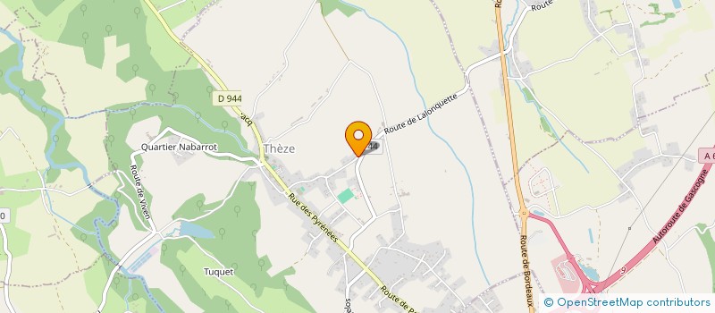 localisation de l'entreprise DES BOUCLETTES  THEZE