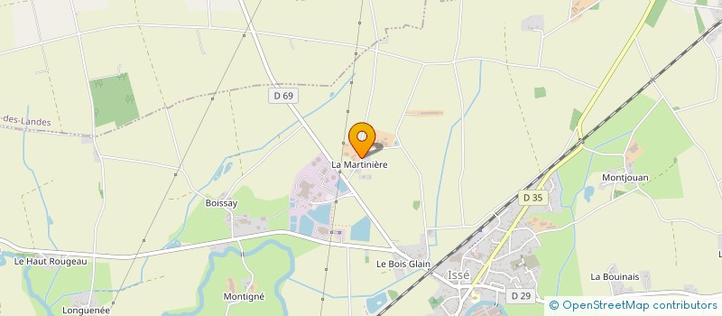 localisation de l'entreprise DES BOULEAUX  ISSE