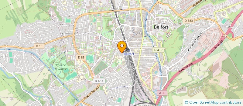 localisation de l'entreprise DES BOULETS à BELFORT