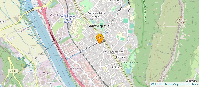 localisation de l'entreprise DES'BOUSSOLES  SAINT-EGREVE