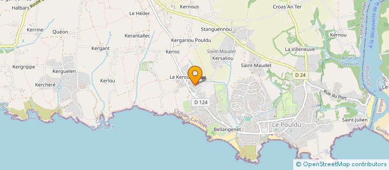 localisation de l'entreprise DES BOUTEILLES A L'AMERE  CLOHARS-CARNOET