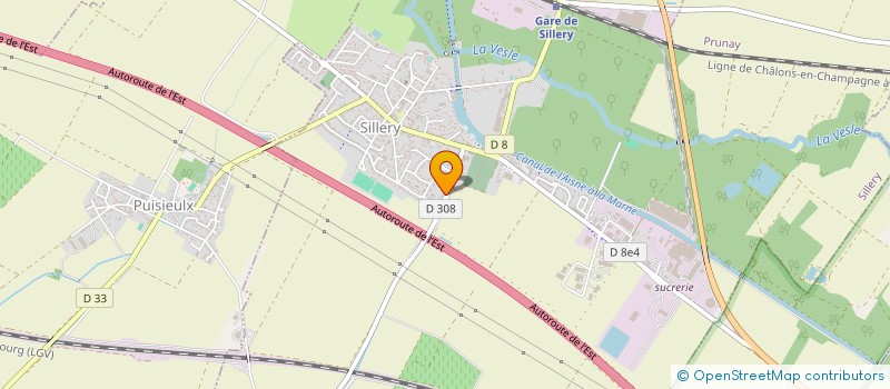 localisation de l'entreprise DES BOUVREUILS  SILLERY