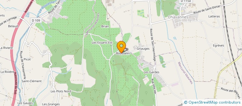 localisation de l'entreprise DES BRIANDS à MERCUROL-VEAUNES