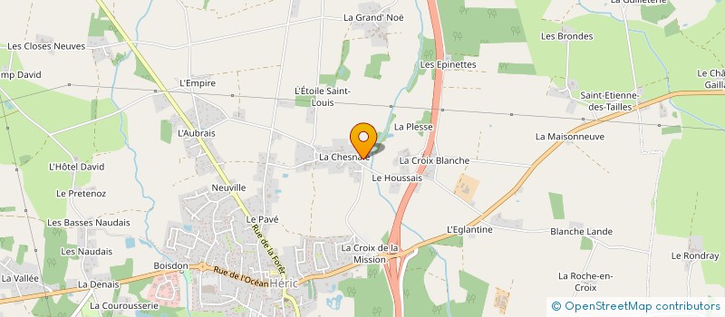 localisation de l'entreprise DES BROSSES  HERIC