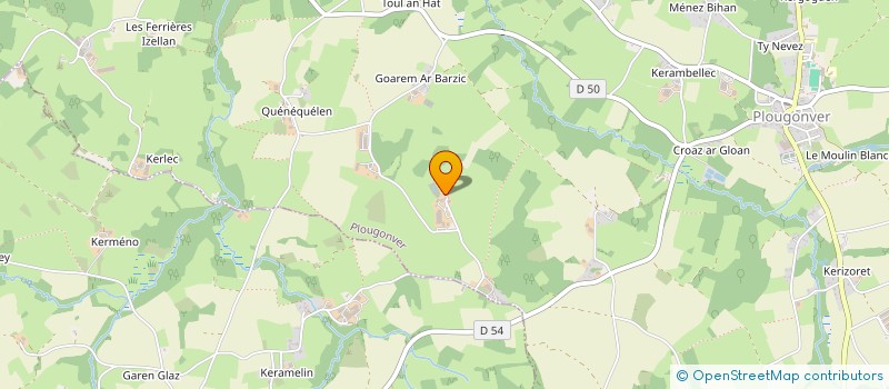 localisation de l'entreprise DES BRUNES à PLOUGONVER
