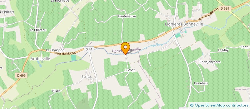 localisation de l'entreprise DES BRUNS à CRITEUIL-LA-MAGDELEINE