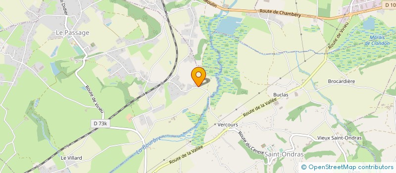 localisation de l'entreprise DES BRUYERES  LE PASSAGE