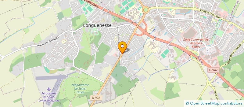 localisation de l'entreprise DES BRUYERES 62  LONGUENESSE