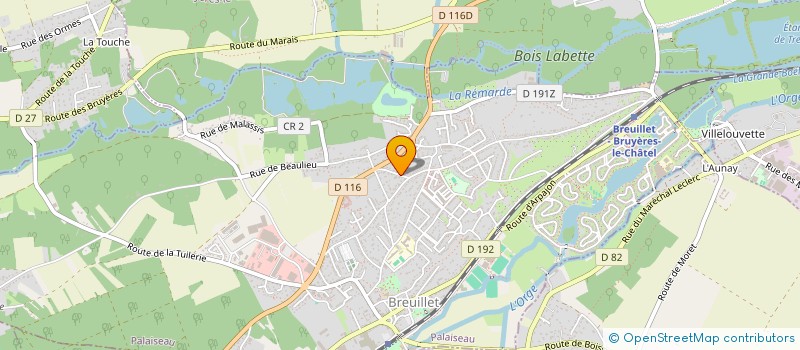 localisation de l'entreprise DES BRUYERES  SAINT-MAURICE-MONTCOURONNE