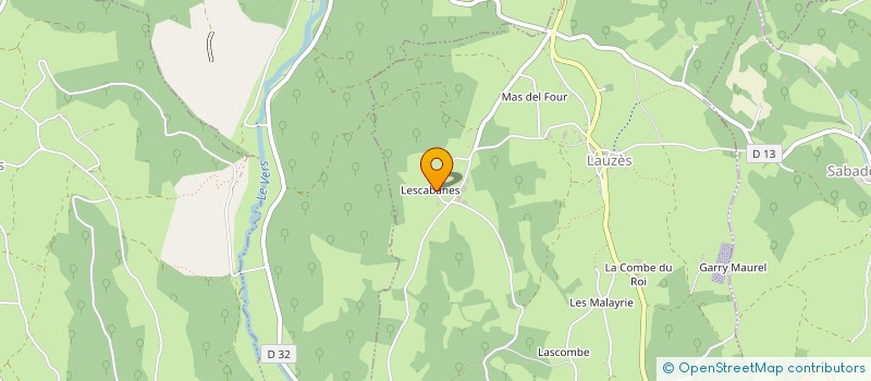 localisation de l'entreprise DES CABANES  LAUZES