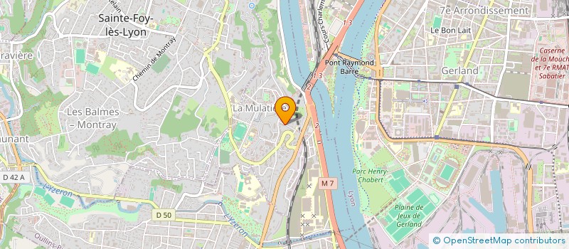 localisation de l'entreprise DES CADES  LA MULATIERE