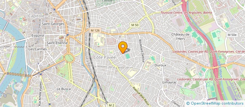 localisation de l'entreprise DES CADREES  TOULOUSE