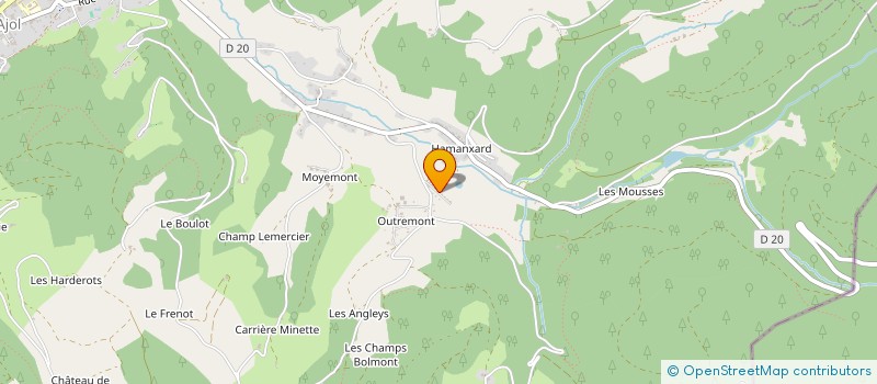 localisation de l'entreprise DES CAILLOUX ... DU BONHEUR  LE VAL-D'AJOL