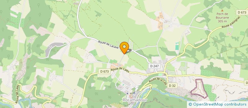localisation de l'entreprise DES CAMPAGNES  ROCAMADOUR